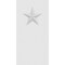 Ekena Millwork Standard Foster Star Plinth Block With Square Edge, 4"W x 8"H x 3/4"P PBP040X080X075FOS06 - alternate 2